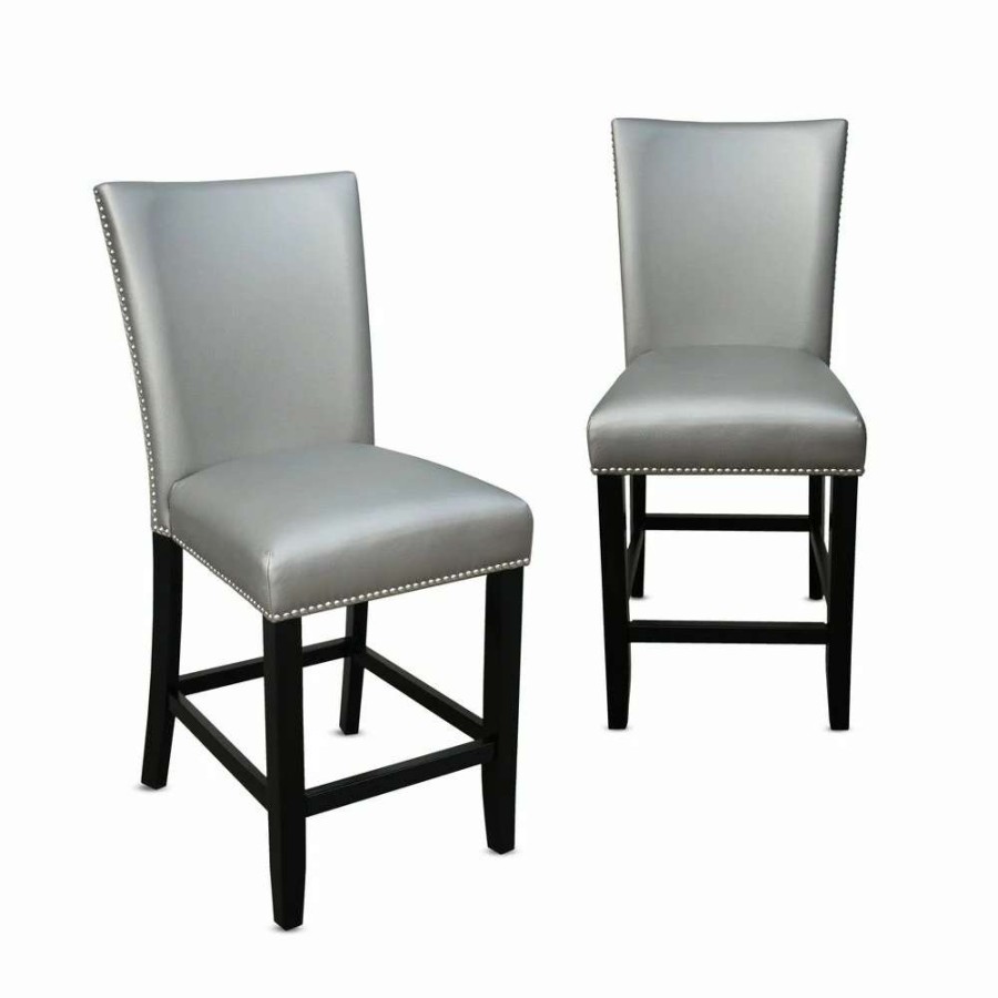 Home Goods * | Brand New Gracewood Hollow Mhlanga Counter-Height Dining Chairs (Set Of 2)