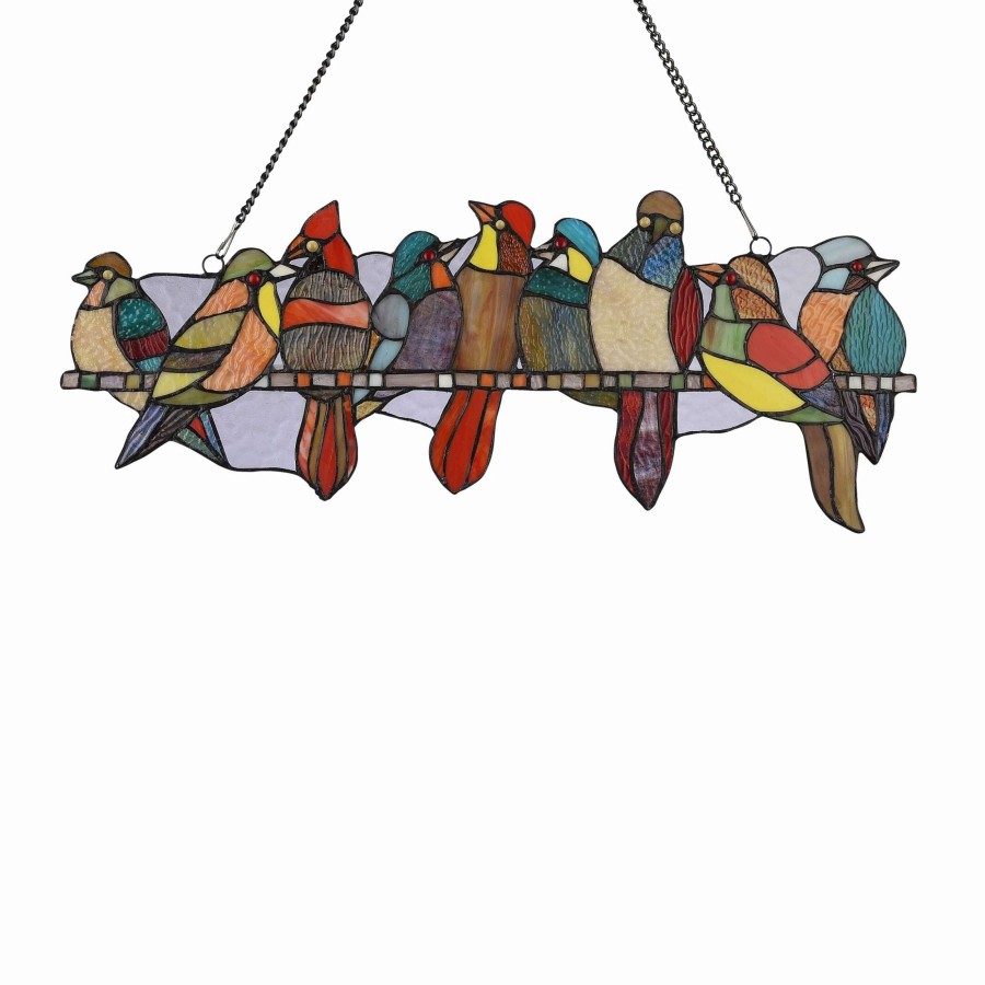 Home Goods * | Best Deal Gracewood Hollow Deffalah 145-Piece Stained Glass Birds Window Suncatcher