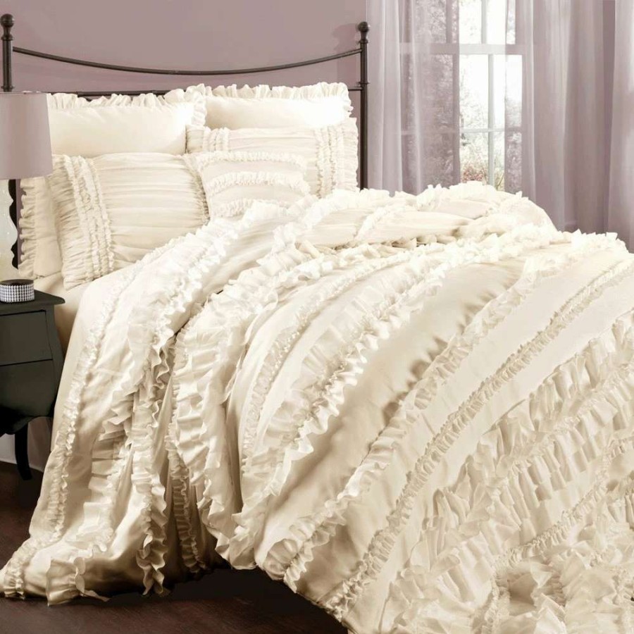 Bedding * | Wholesale Gracewood Hollow Quist Ruffle Comforter Set