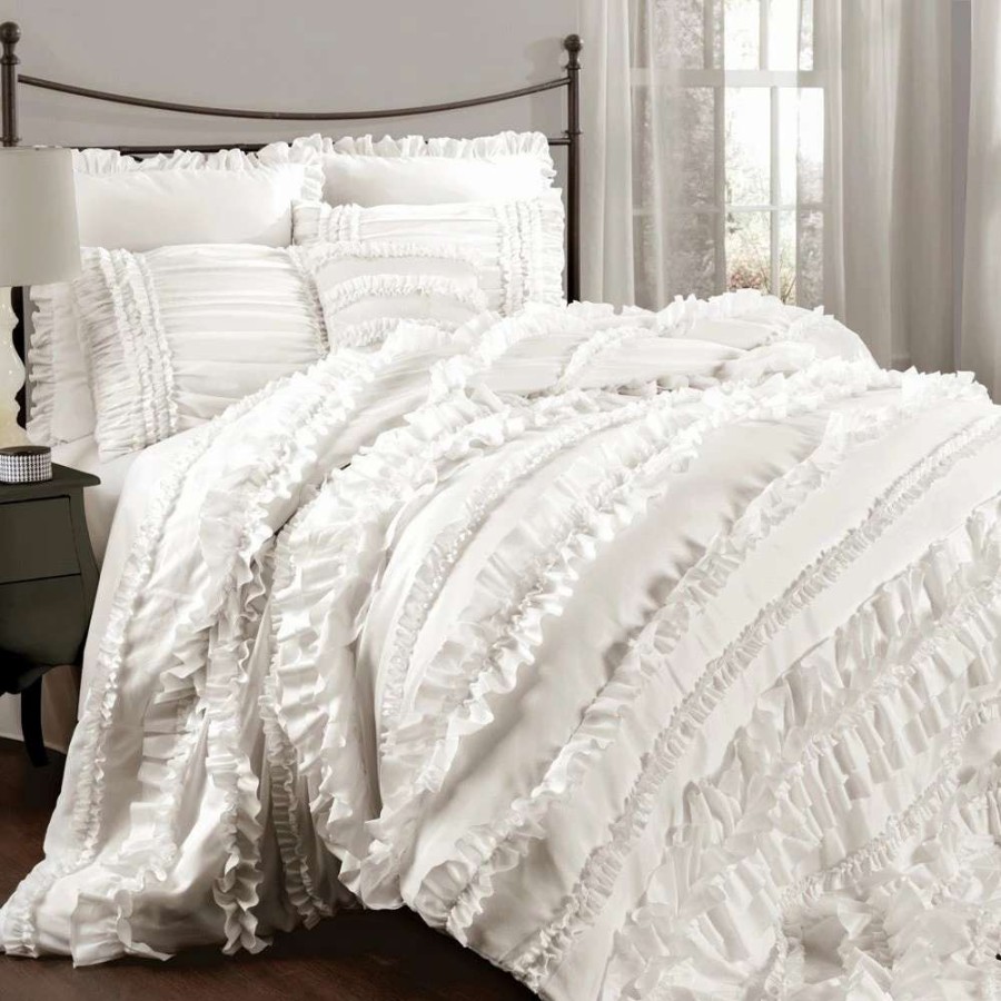 Bedding * | Wholesale Gracewood Hollow Quist Ruffle Comforter Set