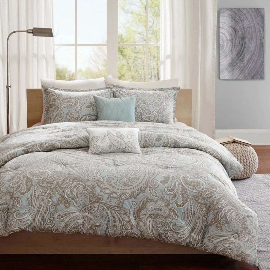 Bedding * | Best Pirce Gracewood Hollow Rio Cotton 5-Piece Comforter Set Blue