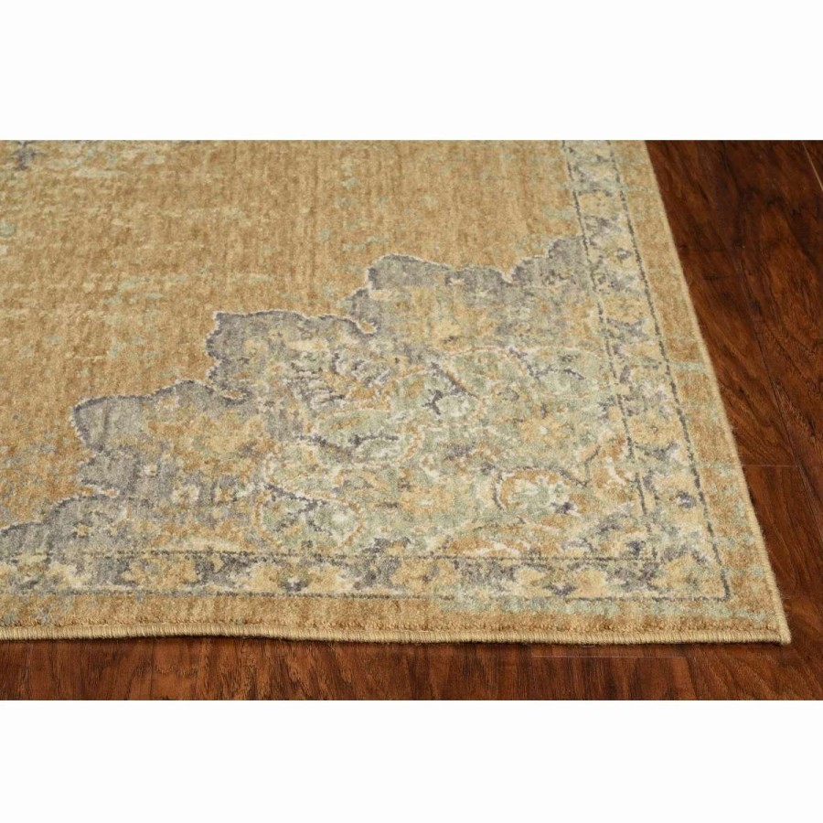 Home Goods * | Deals Gracewood Hollow Wool Vintage Medallian Oriental Area Rug