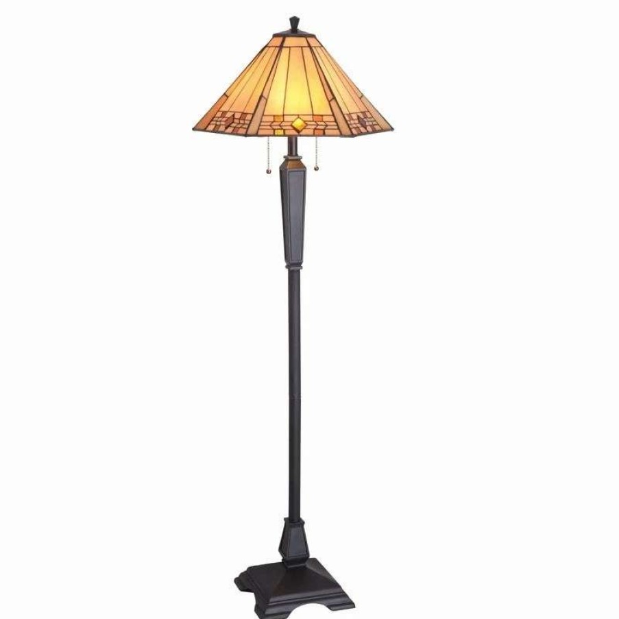 Lighting & Ceiling Fans * | Cheapest Gracewood Hollow Kiana 59-Inch Bronze Pull Chain Floor Lamp