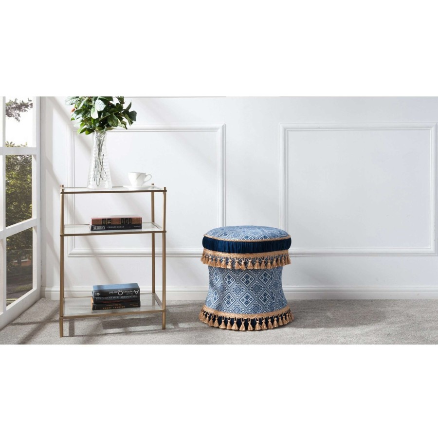 Home Goods * | Best Deal Gracewood Hollow Zimunya Decorative Vanity Stool