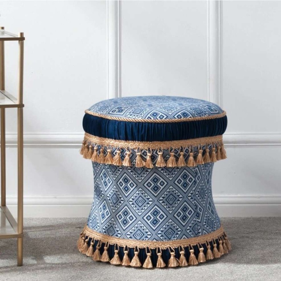 Home Goods * | Best Deal Gracewood Hollow Zimunya Decorative Vanity Stool