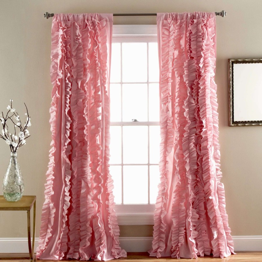 Home Goods * | Best Deal Gracewood Hollow Quist Ruffled Single Curtain Panel 54 X 84 54 X 84