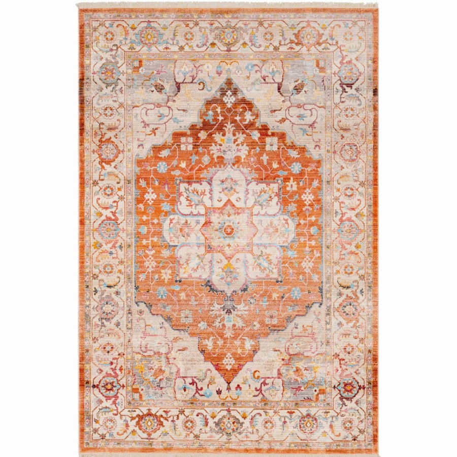 Home Goods * | Cheapest Gracewood Hollow Wideman Vintage Persian Traditional Red And Beige Area Rug 2 X 3