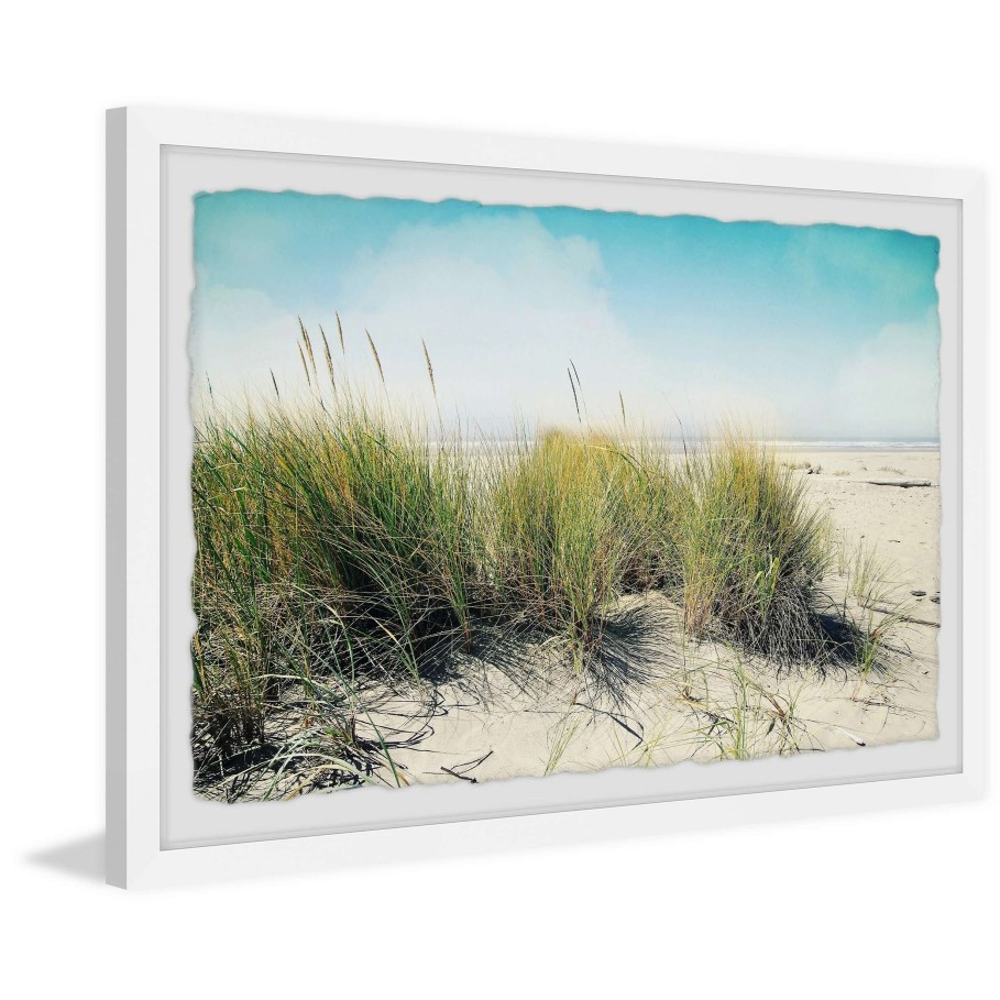 Home Goods * | Brand New Gracewood Hollow Beach Grass Framed Painting Wall Print