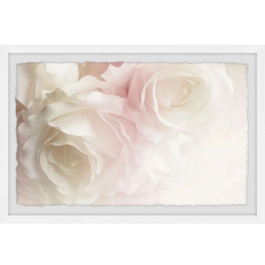 Home Goods * | Outlet Gracewood Hollow Heavenly White Bouquet Framed Painting Print