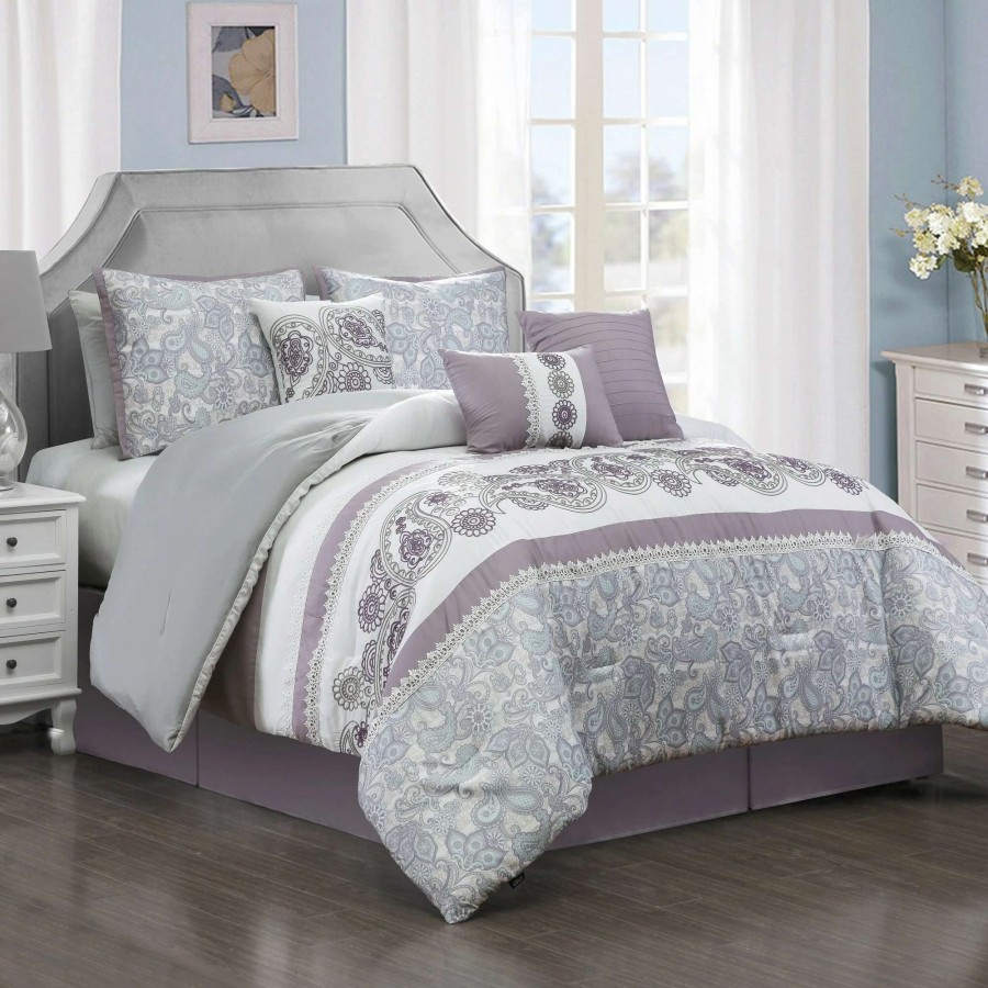 Bedding * | New Gracewood Hollow Hosokawa 7-Piece Comforter Set