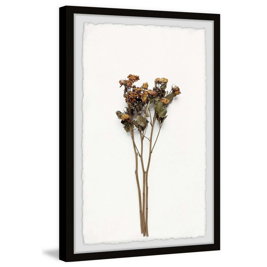 Home Goods * | Cheapest Gracewood Hollow Wilted Yellow Flowers Framed Painting Print