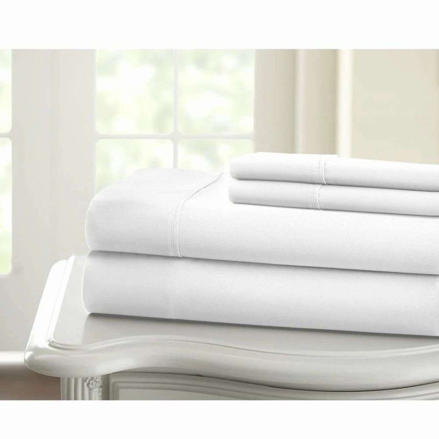 Bedding * | Hot Sale Gracewood Hollow Chavda 1200 Tc Cotton Deep-Pocket Luxury Sheet Set