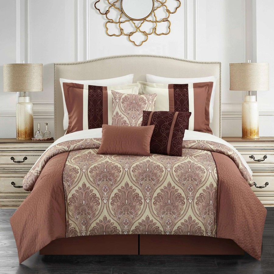 Bedding * | Discount Gracewood Hollow Hosseini 11-Piece Reversible Bed-In-A-Bag Comforter Set