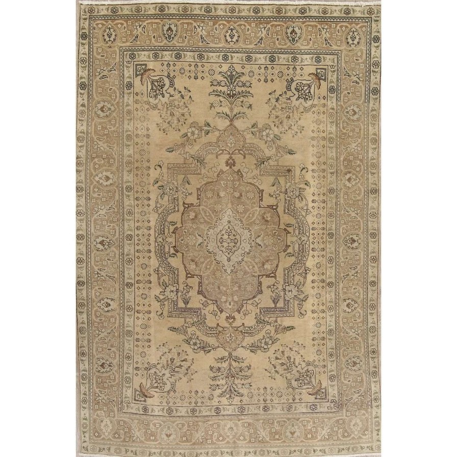 Home Goods * | Budget Gracewood Hollow Malezian Muted Blend Knotted Hand Knotted Wool Rug 9'11" X 6'8