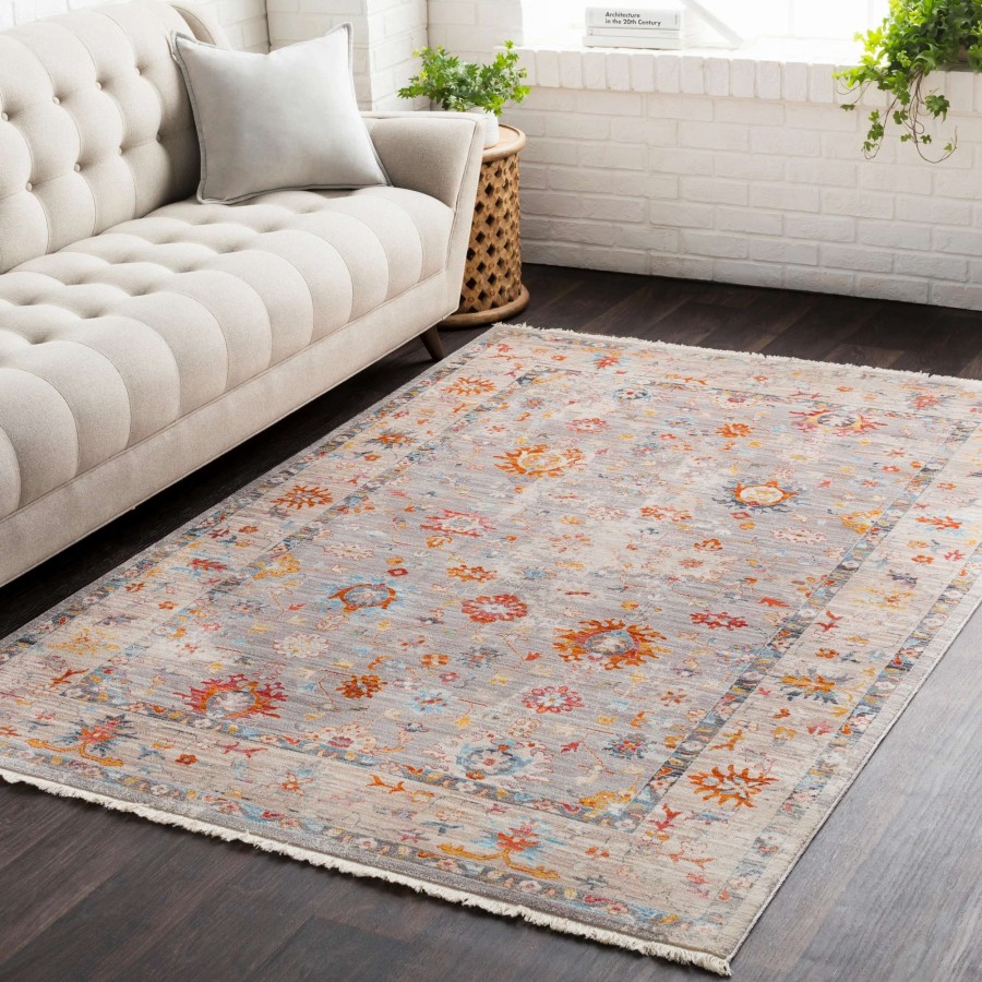 Home Goods * | Discount Gracewood Hollow Bensmaia Vintage Persian Traditional Beige Multi Area Rug 5 X 7'9