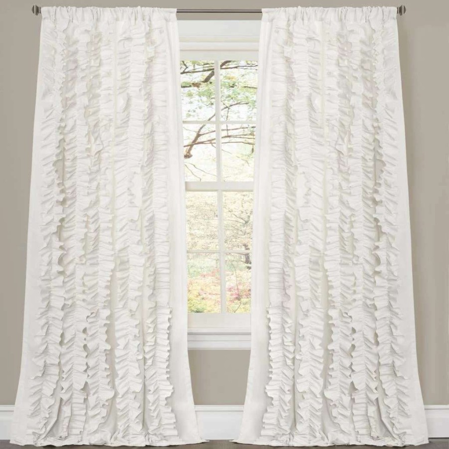 Home Goods * | Cheapest Gracewood Hollow Quist Ruffled Curtain Panel