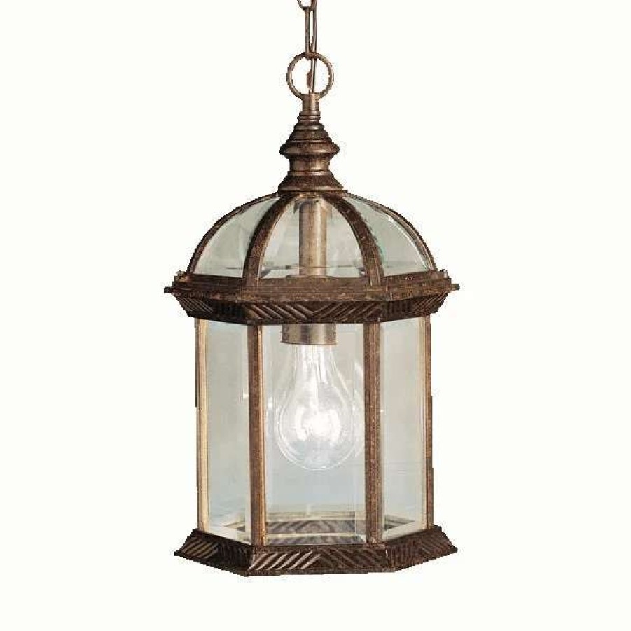 Lighting & Ceiling Fans * | Best Pirce Gracewood Hollow Hannah 1-Light Tannery Bronze Outdoor Pendant