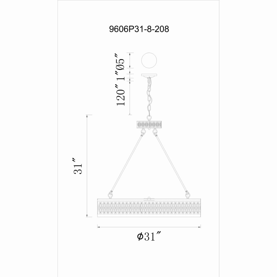 Lighting & Ceiling Fans * | Deals Gracewood Hollow Sengat 8-Light Champagne Chandelier With Crystal Accents