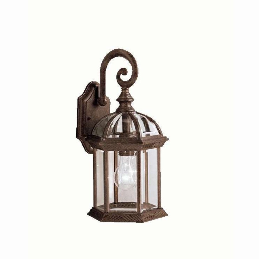 Lighting & Ceiling Fans * | Discount Gracewood Hollow Hannah 1-Light Tannery Bronze Outdoor Wall Lantern