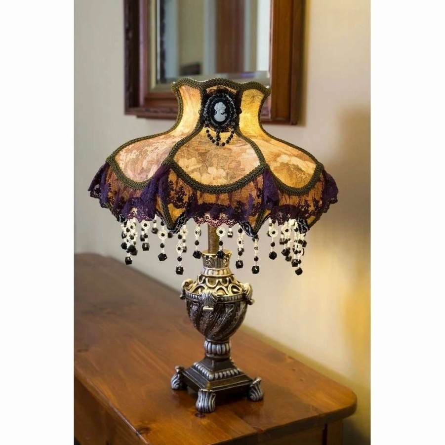 Lighting & Ceiling Fans * | Hot Sale Gracewood Hollow Lord 22 Laced Jewel Victorian-Style Table Lamp 15.5 L X 15.5 W X 21.5 H