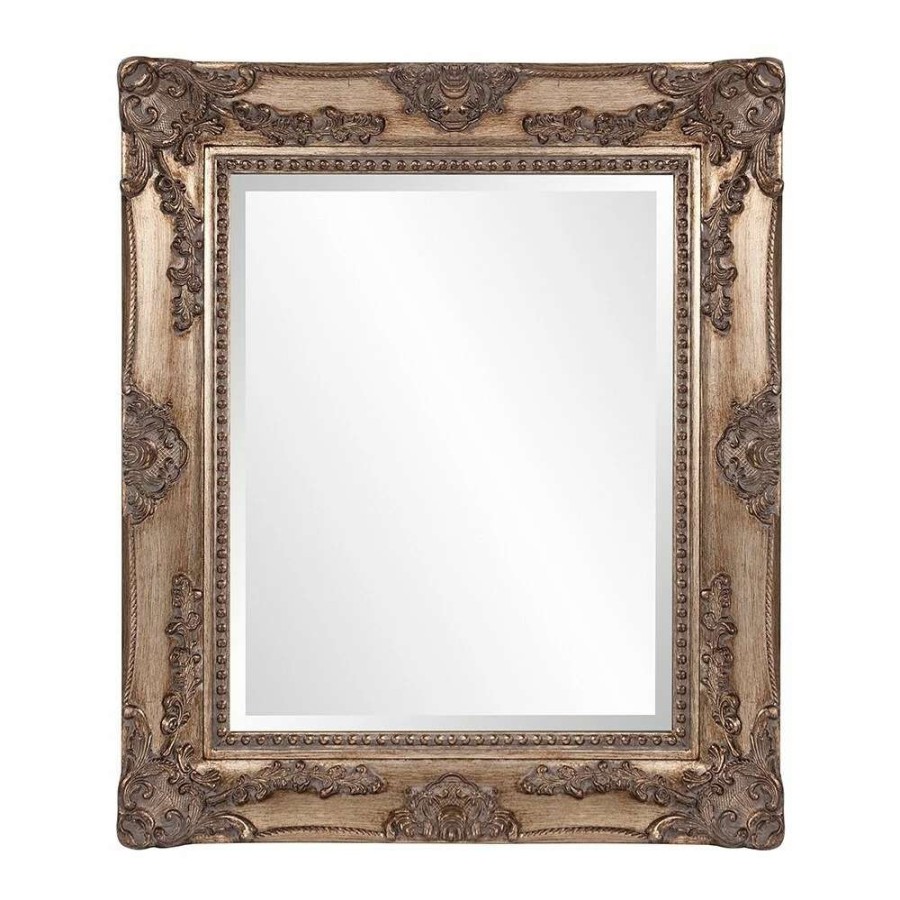 Home Goods * | Wholesale Gracewood Hollow Conrad Wooden Bronze Indoor Mirror