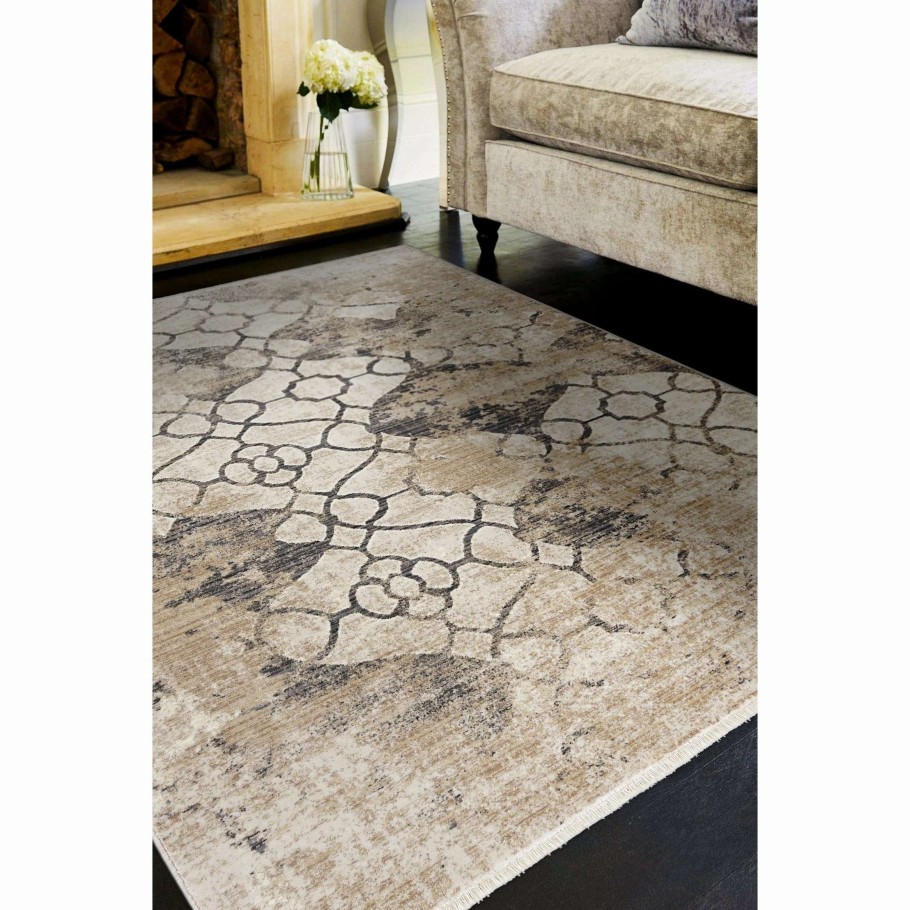 Home Goods * | Promo Gracewood Hollow Renza Distressed Trellis Rug