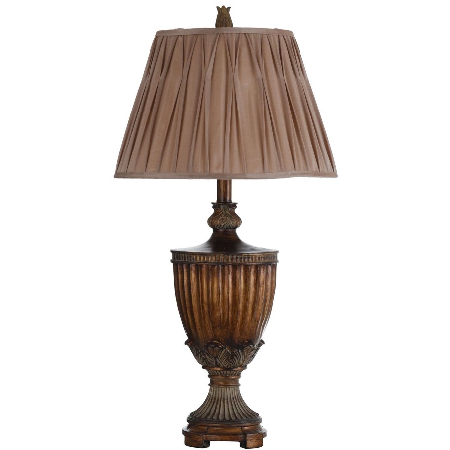 Lighting & Ceiling Fans * | Best Deal Gracewood Hollow Auxier Classic Bronze-Finish Table Lamp