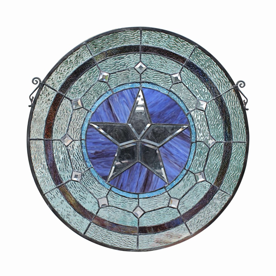 Home Goods * | Budget Gracewood Hollow Mujila Tiffany-Style Round Window Panel Suncatcher