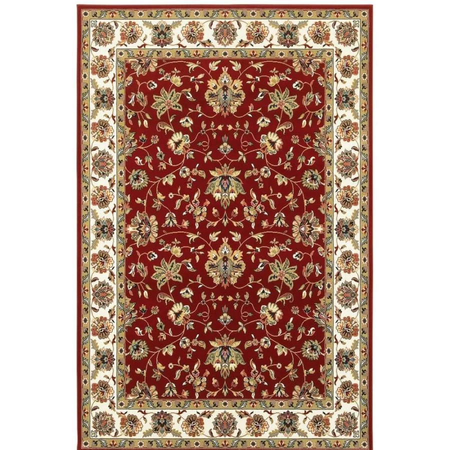 Home Goods * | Hot Sale Gracewood Hollow Claude Area Rug Red/Cream