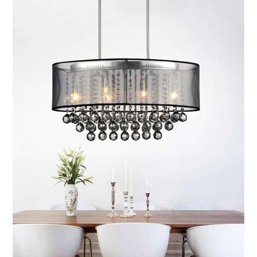 Lighting & Ceiling Fans * | Budget Gracewood Hollow Tatah 6-Light Chrome Chandelier